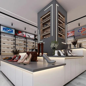 Shoe Store Display Rack | Wall Display Cabinet Shoe & <b>Hat</b> Island <b>Stand</b> | Factory-Made Retail Store Furniture & Display Fixtures - Product Image 1