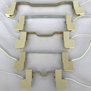Support de lampe <span class=keywords><strong>R7S</strong></span> en céramique, double extrémité, pour tube halogène, tête de lampe, accessoire, support métallique, cadre tungstène, résistant aux hautes températures - Product Image 4