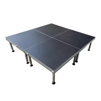 Plate-forme de scène réglable en aluminium Portable à assemblage rapide avec jupe 1.22x1.22m 1.22x2.44m 1x2m 1x1m