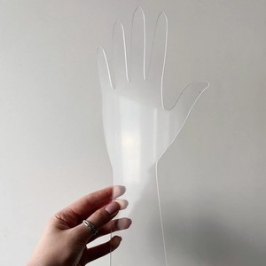 Modèle <span class=keywords><strong>de</strong></span> main au henné en plastique <span class=keywords><strong>acrylique</strong></span> transparent tatouage temporaire écologique Mehendi Heena outil <span class=keywords><strong>de</strong></span> pratique d'art corporel - Product Image 2