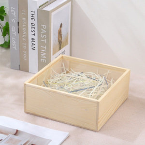 Wooden Storage <b>Box</b> Solid Wood Rectangular <b>Gift</b> <b>Box</b> With Pull Out Lid For Jewelry And Stamps - Product Image 4