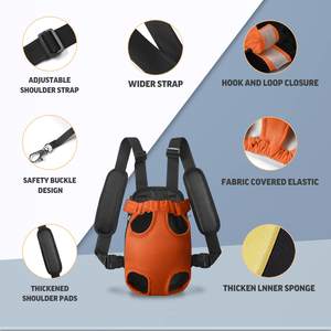 Sac à dos de transport pour animaux de compagnie réglable, sac de transport pour chiot respirant en maille, sac de transport pour chien avec pattes en extérieur - Product Image 3