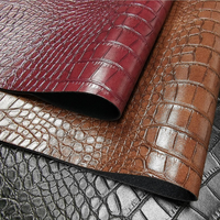 DERFLEX Cuir Artificiel Stable et Fiable Nouveau Cuir à Motif Crocodile Cuir PU Artificiel pour Sacs