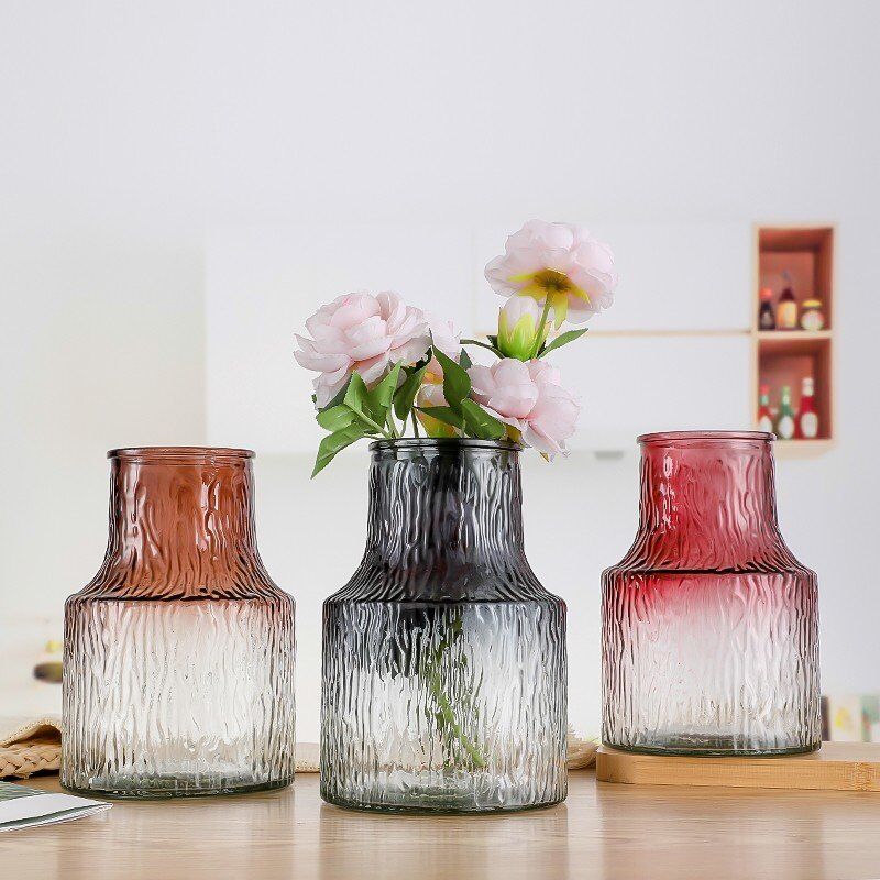 Factory Produced Wholesale Glass Flower Vase for Home Decor