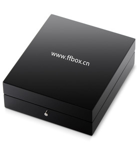 Estuche de madera de lujo para exhibición de reloj, caja de regalo con forro de ante - Product Image 2