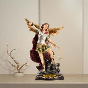 Figura Religiosa de la Sagrada Familia, Jesús y Virgen María, Pintada a Mano, Modelo de Resina para Decoración del Hogar, Regalo de Navidad Personalizado, RF-183 - Product Image 3