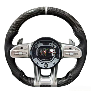 Volant en fibre de carbone véritable pour Benz GT W204 W205 C205 W213 W217 W222 W223 W253 C63 G63 E63 C43 E250 <span class=keywords><strong>E3</strong></span> - Product Image 4