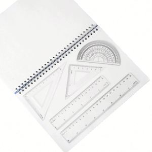 Lot de 4 règles en plastique épaisses pour étudiants, 10/20/30 cm, vente en gros d'usine, best-seller - Product Image 2