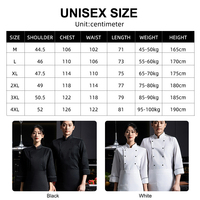 Chef Unico Lr Uniforme Du Chef Cuisinier Cuisine Restaurant Cuisine Personnalisé Étanche Vente Hibachi Blanc Chef Uniforme Unisexe