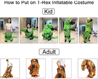 Costume gonflable de dessin animé pour adultes et enfants, accessoires amusants pour Halloween, tenue de fête cosplay, costumes de performance gonflables