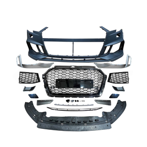 Kit de Parachoques Delantero para Auto <span class=keywords><strong>A3</strong></span> S3, Estilo RS3, con Rejilla para <span class=keywords><strong>Audi</strong></span> <span class=keywords><strong>A3</strong></span> 8V.5 S3 2017 2018 2019, Kits de Conversión - Product Image 3