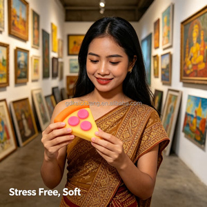 En gros, Boîte mystère de jouets sensoriels souples et élastiques en forme de pizza pour femmes, ensemble portable pour le soulagement du stress quotidien - Product Image 1