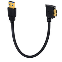 Boîtier de disque dur pour caméra industrielle USB 3.0 avec câble à visser