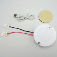 Boîte d'enregistrement vocal avec haut-parleur puissant de 1 W, mémoire de 8 Mo rechargeable, avec 2 boutons pour les animaux en peluche, format MP3/WAV, 8 minutes de lecture