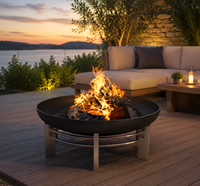 Poêle à bois portable d'extérieur pour le camping, la cour, le jardin, les pique-niques, la terrasse et la plage.