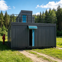 Maison conteneur mobile de type capsule spatiale avec fenêtre de caravane, prête pour usage bureau/boutique, design moderne, respirante