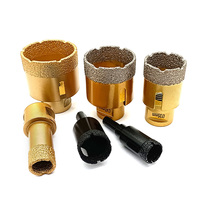 Ensemble de forets diamantés M14 pour perceuse à carottage, scie cloche pour granit, maçonnerie, outils rotatifs robustes pour briques/blocs de béton, aspiration jaune 90 mm noir