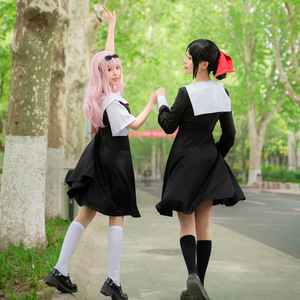 Costume de cosplay Kaguya Sama Love is War pour filles, uniforme avec longue jupe, costume <span class=keywords><strong>Fujiwara</strong></span> <span class=keywords><strong>Chika</strong></span> - Product Image 2