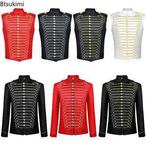 En gros Veste de groupe <span class=keywords><strong>rock</strong></span> médiévale pour homme, Gilet sans manches de batteur <span class=keywords><strong>punk</strong></span>, Costume My Chemical Romance pour fanfare - Product Image 1