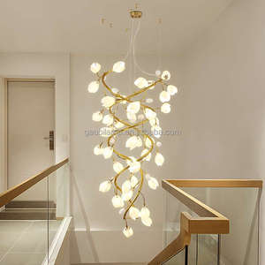 Lustre <span class=keywords><strong>en</strong></span> fer personnalisable avec hauteur réglable-Éclairage suspendu de style industriel pour hôtels - Product Image 5