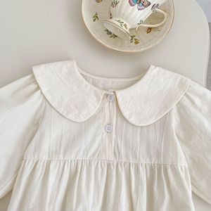 Algodón bebé niña manga larga <span class=keywords><strong>Romer</strong></span> Vestido 2 uds traje 0-2y otoño recién nacido Niñas Ropa conjunto - Product Image 6