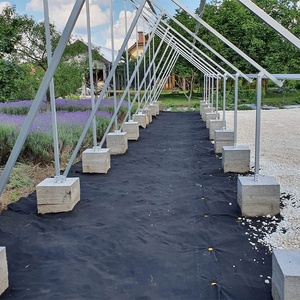 Hệ thống gắn kết mặt đất giảm thiểu dấu chân bê tông được xây dựng 3 + hàng trang trại năng lượng mặt trời khung nhôm hấp dẫn mạnh mẽ - Product Image 2