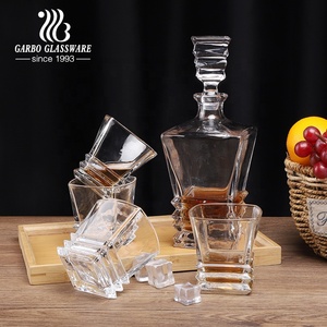 Bộ Bình Rượu Whisky Cao Cấp Chất Lượng Cao Với Thiết Kế Chạm Khắc Và Hộp Quà Tặng Cao Cấp Bộ Bình Rượu Trong Suốt - Product Image 3