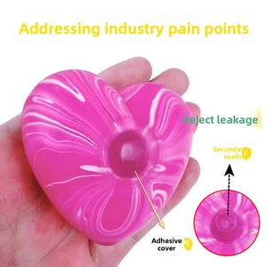 Juguetes Blandos Novedad Needoh Cubo de Hielo Antiestrés de Compresión con Rebote Lento, Patrón Fluido de Corazón, Maltosa, Venta al por Mayor, Metal - Product Image 3