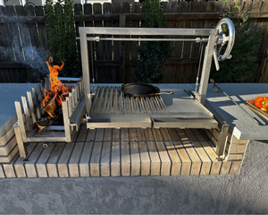 Parrilla <span class=keywords><strong>Argentina</strong></span> Moderna <span class=keywords><strong>de</strong></span> Acero Inoxidable para Más <span class=keywords><strong>de</strong></span> 5 Personas con Encendido Electrónico, Dispositivo <span class=keywords><strong>de</strong></span> Seguridad contra Llamas y Diseño Metálico Duradero - Product Image 4