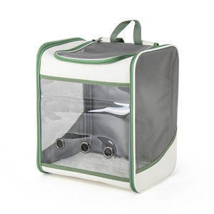 Mochila para mascotas ONESTEP de alta calidad, transpirable, transparente, grande, <span class=keywords><strong>con</strong></span> cierre de cremallera, doble hombro para gatos y <span class=keywords><strong>perros</strong></span> al aire libre - Product Image 6