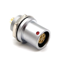 Connecteur auto-bloquant à poussoir métallique 5 broches EX-PRO série 1F S20F/S21F/S22F mâle demi-lune étanche IP65 aérospatial