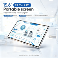 Modul LCD TFT IPS Giantpower 15,6 Inci Resolusi 1920x1080 Layar HD untuk Kontrol Industri Peralatan Medis -20~70C