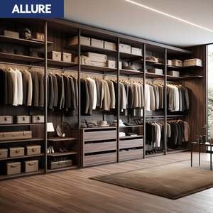 Allure MDF Hội Đồng Quản trị giá vàng lá 4 cửa <span class=keywords><strong>5</strong></span> ngăn kéo của phụ nữ quần áo phòng khách đồ nội thất tủ quần áo tủ quần áo Tủ lưu trữ - Product Image 1