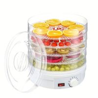 Elektrische voedseldroger, elektrische fruit- en groentedroger