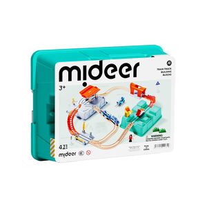 Mideer Eisenbahn-Bausteine Urbanes Abenteuer Interaktives Schienen-Set mit Zuggeräuschen & Vielfältigen Spielszenen - Product Image 2