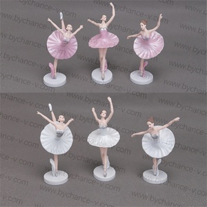 Filles voitures tableau de bord jouets <span class=keywords><strong>danseuse</strong></span> de ballet petite idée cadeau mini <span class=keywords><strong>ballerine</strong></span> en plastique figure jouet ensemble pour gâteau toppers 5.5'' - Product Image 6