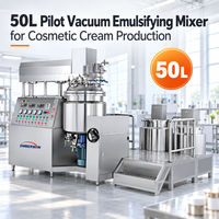 Mélangeur émulsifiant sous vide Imberson 50L pour la production de crèmes et de lotions cosmétiques, homogénéisateur sanitaire à cisaillement élevé