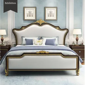 Cama king size e cama de madeira, caixa de madeira design para cama de alta qualidade