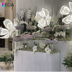 LEDA Factory Direct LED <b>Light</b> for Wedding Aisle Warm Yellow and White <b>Flower</b> Aisle <b>Light</b> for Wedding Events - Product Image 1