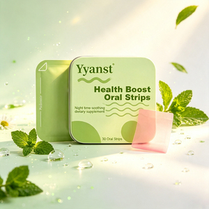 Overnight Calming Health Boost Oral Strips 30pcs Gentle Natural Fast Dissolve Thin <b>Film</b> Night Time Relax Supplement For Adults - Product Image 2