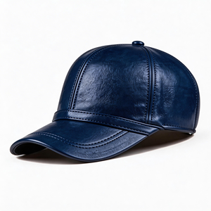 Gorra de Béisbol Unisex Personalizada con Logotipo, Ajustable, para Hombre y Mujer, de Cuero de Oveja Genuino, para Otoño e Invierno, para Deportes al Aire Libre - Product Image 2