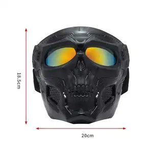 Kacamata motor taktis, helm olahraga tahan angin perlindungan Uv untuk bersepeda luar ruangan