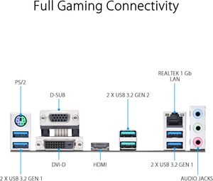 ASU S <b>Prime</b> B550M-A WiFi II New ATX Desktop Motherboard With PCIe 4.0 WiFi 6 ECC DDR4 Memory 2.1 RGB Header for H Double Memory - Product Image 4