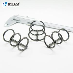 YIWANG Metal Plated Black Nickel <b>A5</b> 3 <b>Ring</b> <b>Binder</b> Clip Paper File Folder - Product Image 2