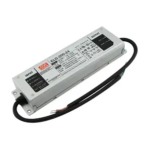 Meanwell AC-DC LED Driver 24V 8.4A 200W ELG-200-24 LED Driver Constant Current Voltage AC To DC 24V 8.4A Power Supply