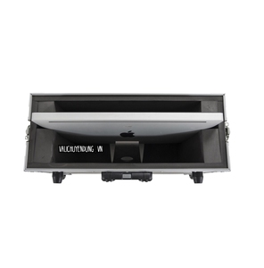Boîte de transport robuste pour téléviseur, cadre en aluminium, antichoc, avec roues industrielles et mousse pour la sécurité des panneaux LED - Product Image 4