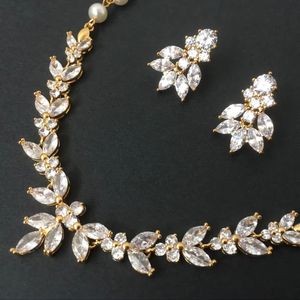 High Quality Vietnam Factory <b>Bridal</b> Jewelry Set Moissanite Stone 925 Sterling Silver Yellow Gold Plated Wedding Lady Gift - Product Image 1