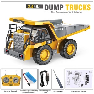 Samtoy 1:24 2,4 Ghz versión de aleación de 9 canales juguetes de Radio Control niños RC coches Hobby Control remoto camión <span class=keywords><strong>volquete</strong></span> con luz de música - Product Image 2