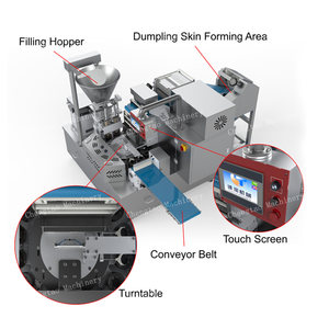Automatic <strong>Fresh</strong> <strong>Ravioli</strong> &amp; Wonton Folding Making Machine Grain Product Specific - Product Image 2
