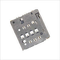 WECONN WL-SIM129-015 Connecteur de carte MICRO SIM 6 broches + 1 H=1.29mm Push-Push avec interrupteur de détection, personnalisable, connecteur SFP